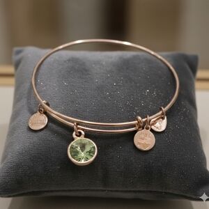 🍀Alex and Ani crystal August birthstone bracelet